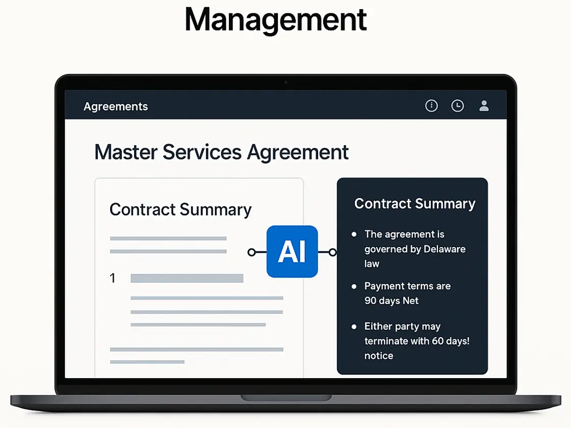 Contract intelligence interface